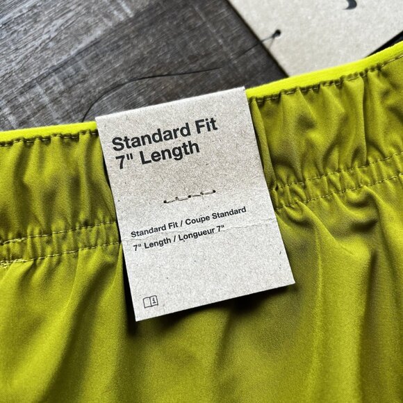 Nike Shorts Large Mens Challenger Dri Fit 7" Moss Green Brief Lined $40 - Picture 5 of 12